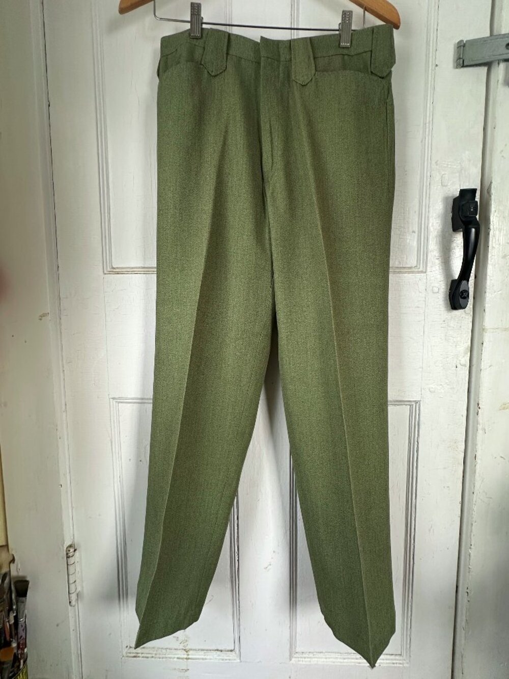 groovy olive green dress pants men's 32x29
